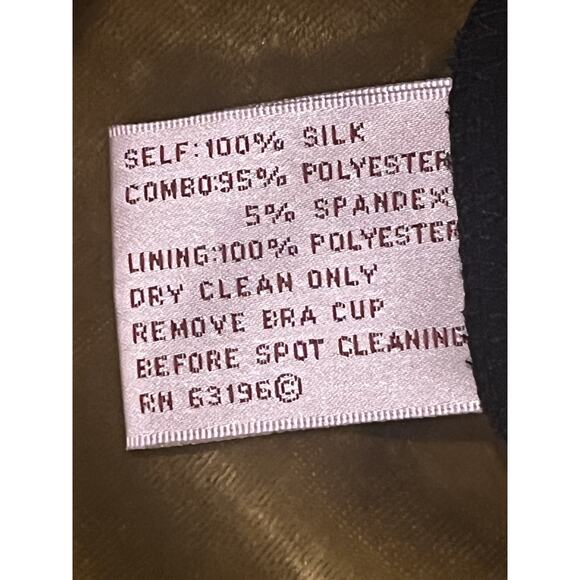 Suzi Chin Womens 4 Silk Halter Midi Dress Ruched Bodice Handkerchief Hem Goth - Picture 5 of 12